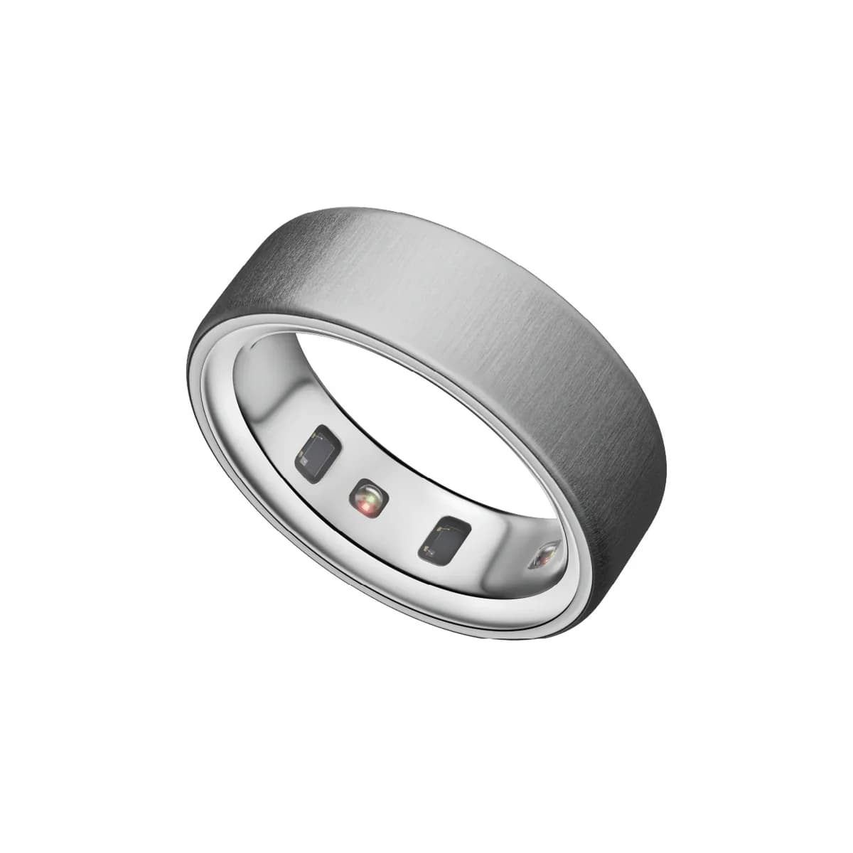 Oura Ring 4 Brushed Silver Size 8 - Excellent (A)