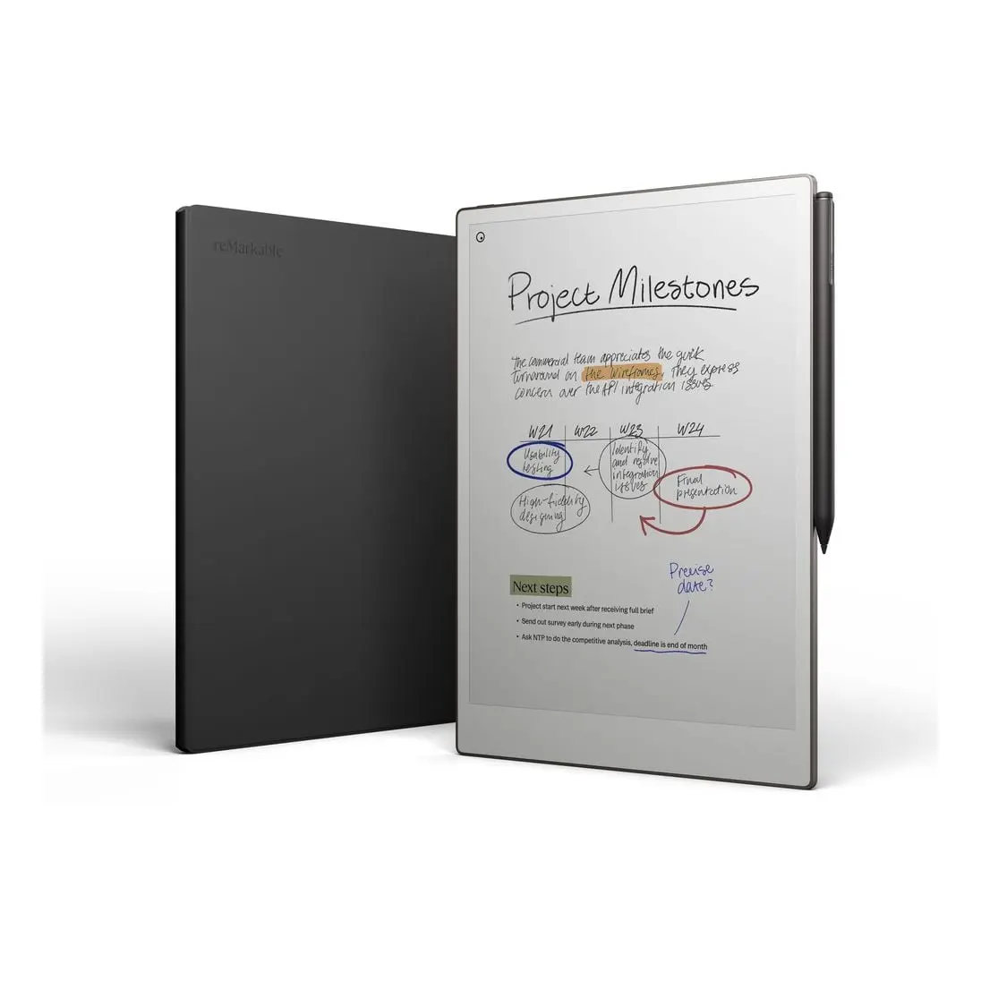 reMarkable Paper Pro 11.8-inch Canvas Color 64GB with Marker Plus - Like New (A+)
